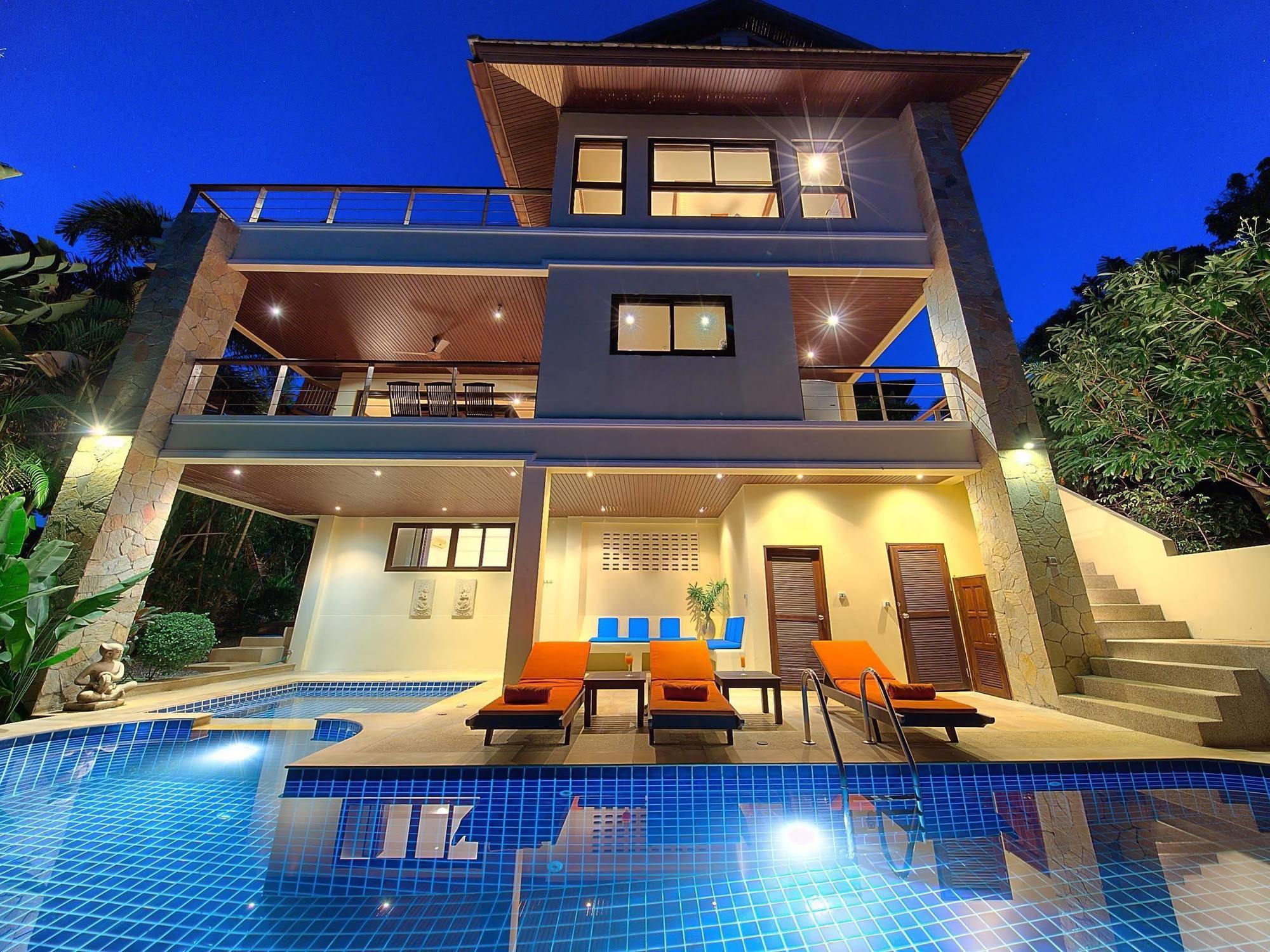 Seven Swifts - Bangrak Ocean View Villa Bophut